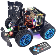 Adeept PiCar-B Mars Rover Smart Car Kit for Raspberry Pi 5/4B/3B/3B+, Obstacle Avoidance, Line Tracking, Light Tracing, Camera, Speech Recognition