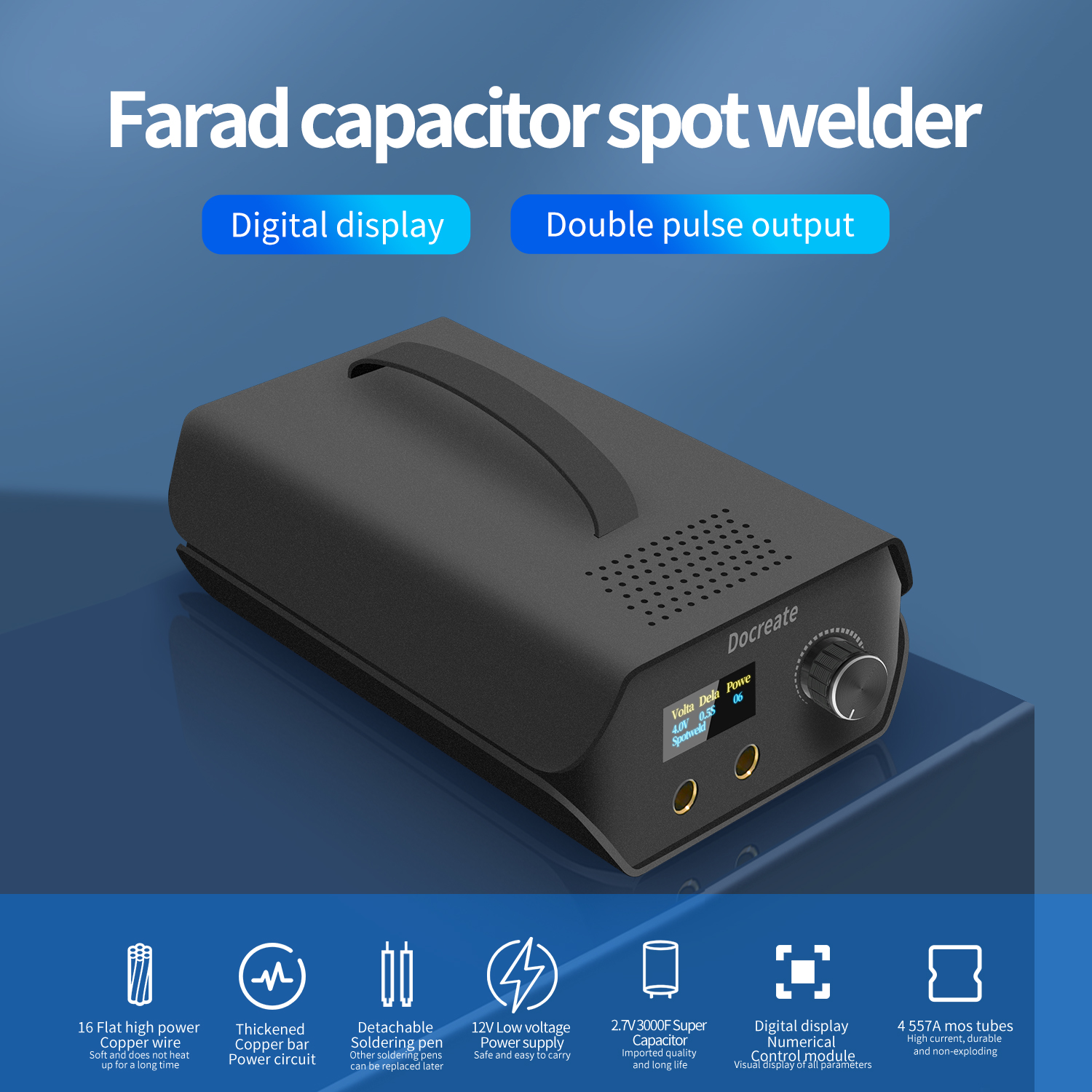 Durable Spot Welder Farad Capacitor Energy Storage Spot Welding Machine V F Gears