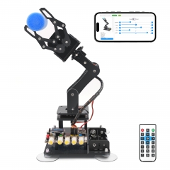 Adeept 5-DOF Robotic Arm Kit, WiFi App & IR Remote, OLED, RGB LEDs, STEM Adeept 5-DOF Robotic Arm Kit, WiFi App & IR Remote, OLED, RGB LEDs, STEM